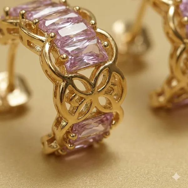 Pink_Crystal_Hoop_Ears_Anti_Tarnish_Earring_For_Women