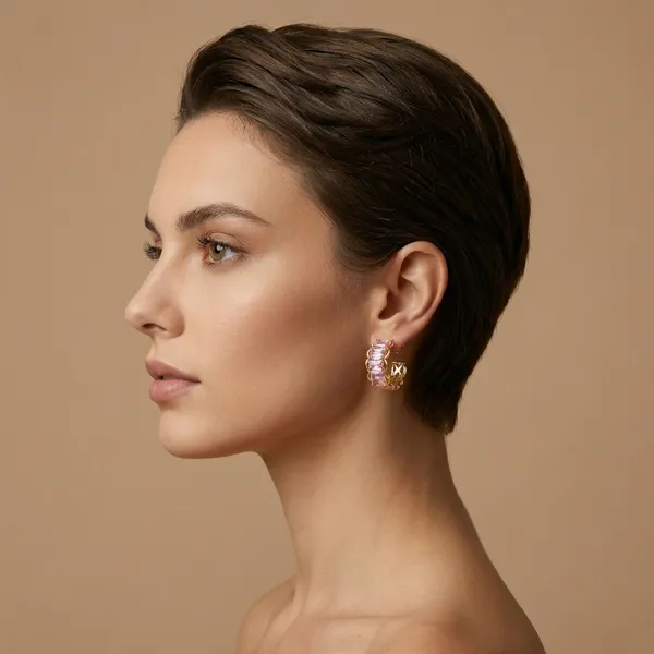 Pink_Crystal_Hoop_Ears_Anti_Tarnish_Earring_For_Women