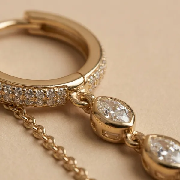 Gold_Plated_Cz_Chain_Drop_Hoop_Ears_Anti_Tarnish_Earring_For_Women