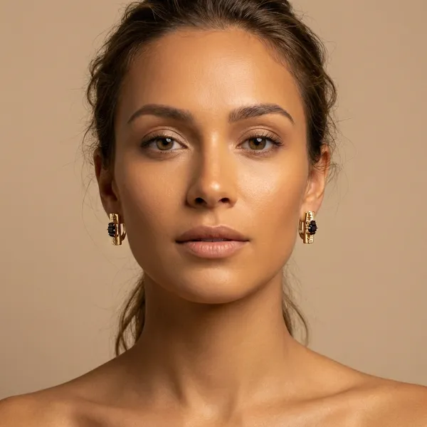 Black_Baguette_Crystal_Gold_Ears_Anti_Tarnish_Earring_For_Women