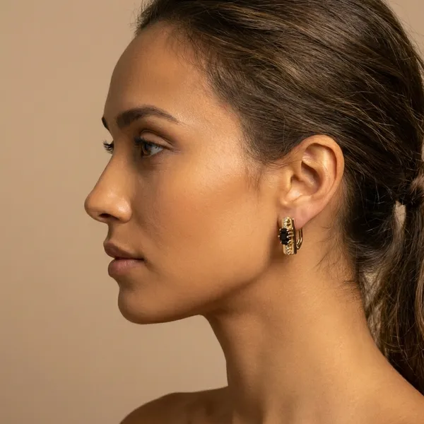 Black_Baguette_Crystal_Gold_Ears_Anti_Tarnish_Earring_For_Women