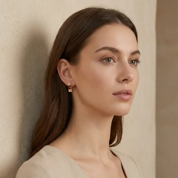 Red_Baguette_Stone_Rectangle_Ears_Anti_Tarnish_Earring_For_Women