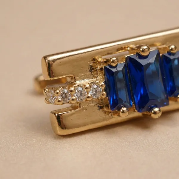 Blue_Baguette_Stone_Rectangle_Ears_Anti_Tarnish_Earring_For_Women