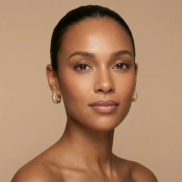 Golden_Chain_Link_Zircon_Huggie_Ears_Anti_Tarnish_Earring_For_Women