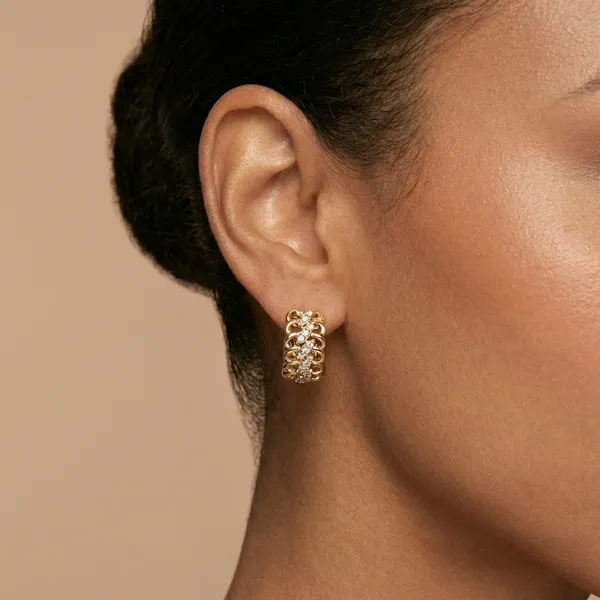Golden_Chain_Link_Zircon_Huggie_Ears_Anti_Tarnish_Earring_For_Women