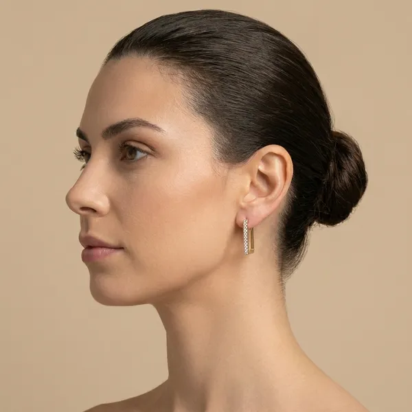 Gold_Rectangular_Cz_Top_Studded_Hoop_Ears_Anti_Tarnish_Earring_For_Women