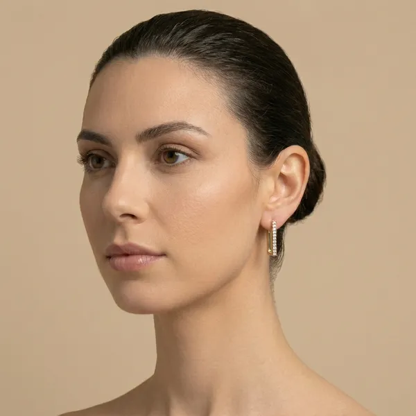 Gold_Rectangular_Cz_Top_Studded_Hoop_Ears_Anti_Tarnish_Earring_For_Women