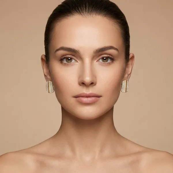 Gold_Pave_Shield_Stud_Ears_Anti_Tarnish_Earring_For_Women