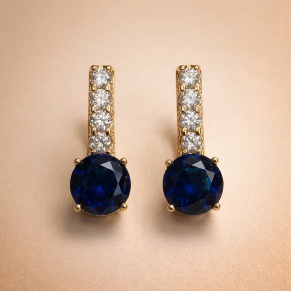 Navy_Blue_Crystal_Drop_Ears_Anti_Tarnish_Earring_For_Women