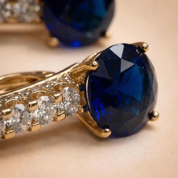 Navy_Blue_Crystal_Drop_Ears_Anti_Tarnish_Earring_For_Women