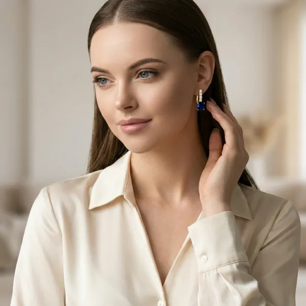 Navy_Blue_Crystal_Drop_Ears_Anti_Tarnish_Earring_For_Women