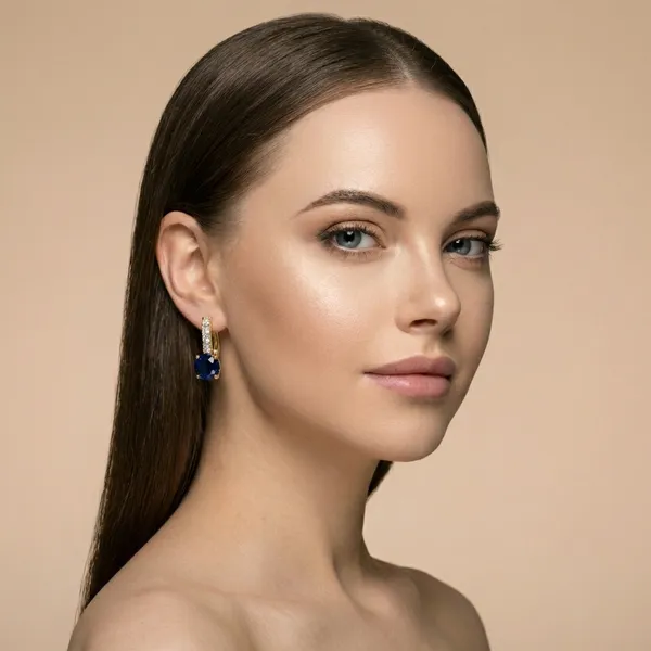 Navy_Blue_Crystal_Drop_Ears_Anti_Tarnish_Earring_For_Women