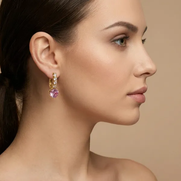 Pink_Crystal_Drop_Ears_Anti_Tarnish_Earring_For_Women