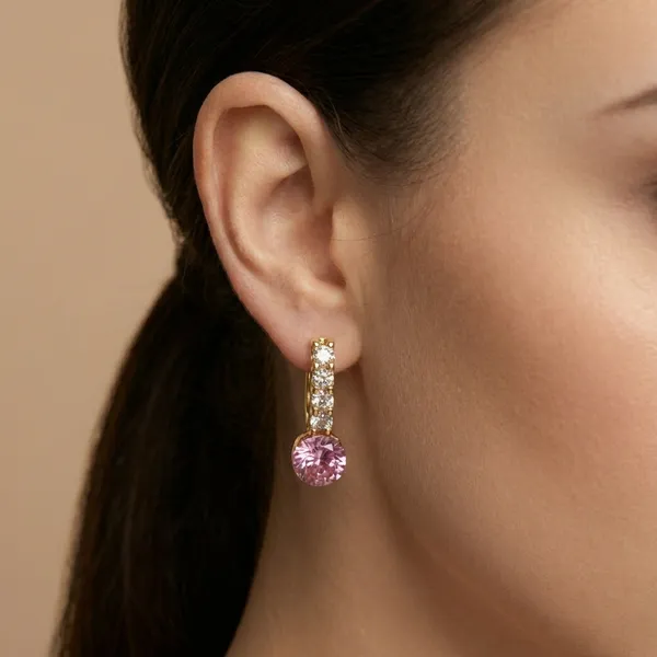 Pink_Crystal_Drop_Ears_Anti_Tarnish_Earring_For_Women
