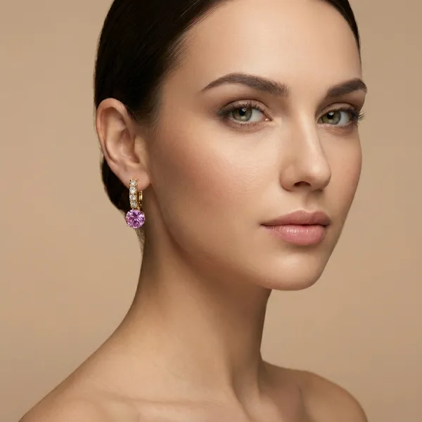Pink_Crystal_Drop_Ears_Anti_Tarnish_Earring_For_Women