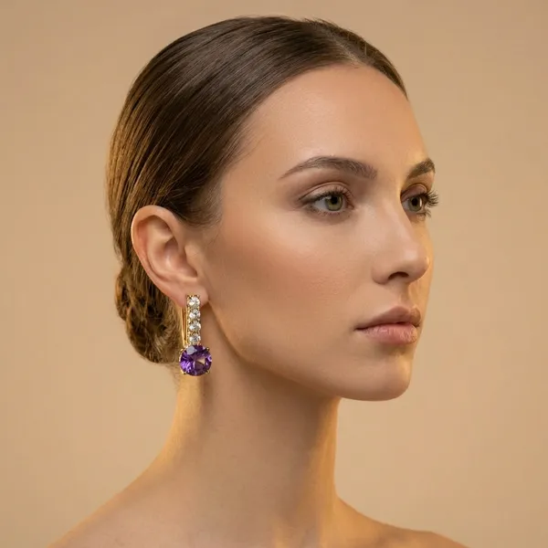 Purple_Crystal_Drop_Ears_Anti_Tarnish_Earring_For_Women
