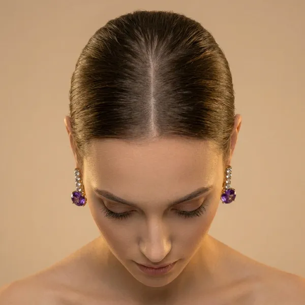 Purple_Crystal_Drop_Ears_Anti_Tarnish_Earring_For_Women