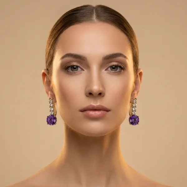 Purple_Crystal_Drop_Ears_Anti_Tarnish_Earring_For_Women