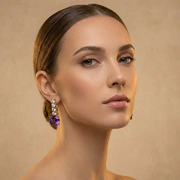 Purple_Crystal_Drop_Ears_Anti_Tarnish_Earring_For_Women