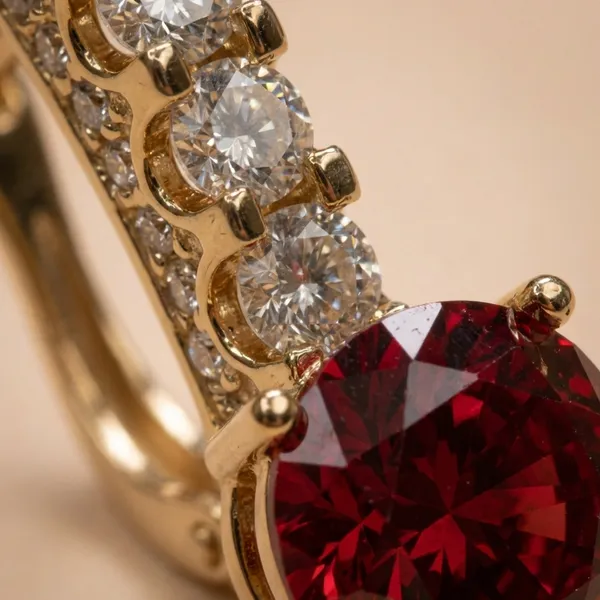 Red_Crystal_Drop_Ears_Anti_Tarnish_Earring_For_Women