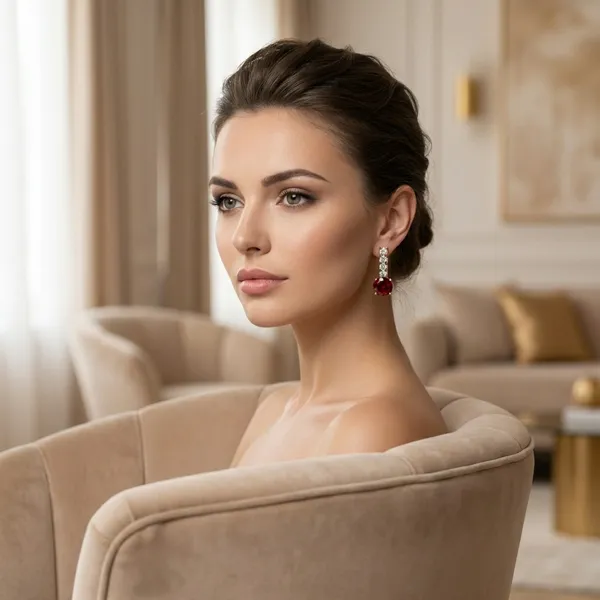 Red_Crystal_Drop_Ears_Anti_Tarnish_Earring_For_Women