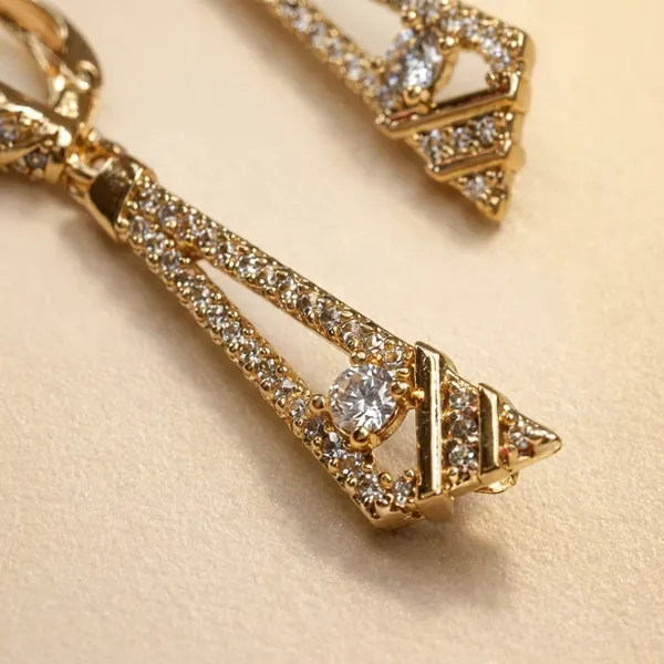 Gold_Plated_Cz_Triangle_Drop_Ears_Anti_Tarnish_Earring_For_Women