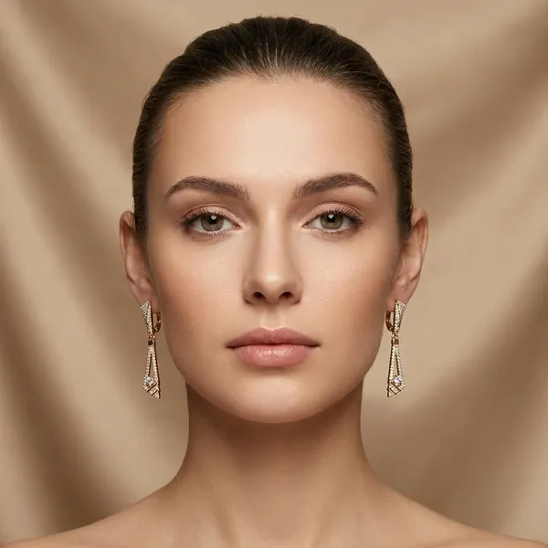 Gold_Plated_Cz_Triangle_Drop_Ears_Anti_Tarnish_Earring_For_Women