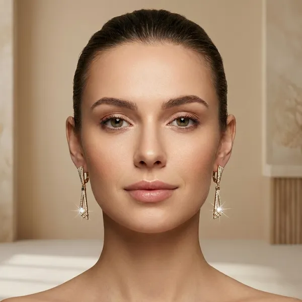 Gold_Plated_Cz_Triangle_Drop_Ears_Anti_Tarnish_Earring_For_Women