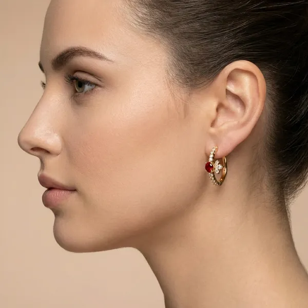 Red_Garnet_Crown_Hoop_Ears_Anti_Tarnish_Earring_For_Women