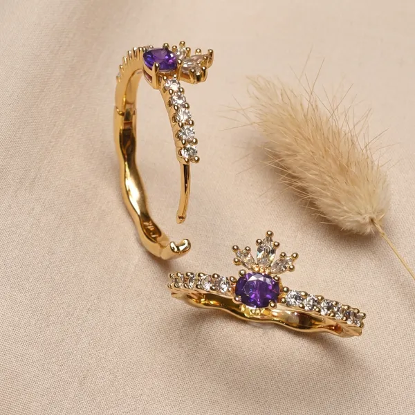 Purple_Gold_Crown_Amethyst_Stone_Hoop_Ears_Anti_Tarnish_Earring_For_Women