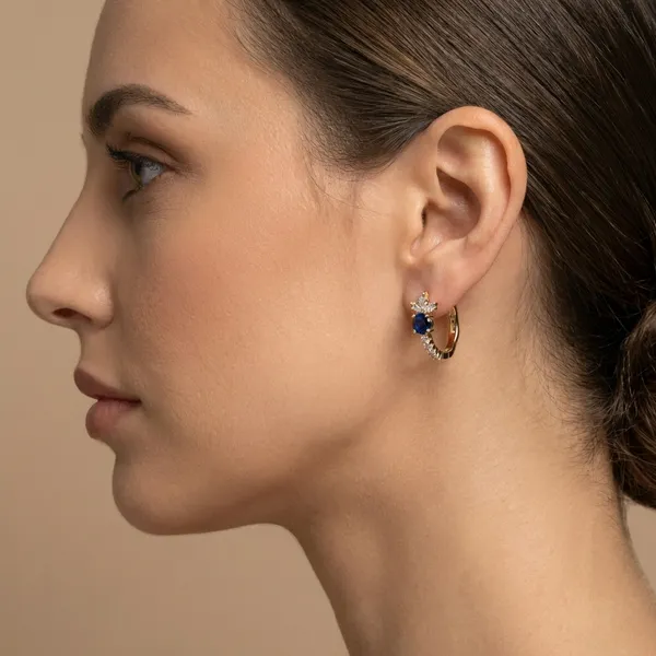 Blue_Sapphire_Crown_Hoop_Ears_Anti_Tarnish_Earring_For_Women