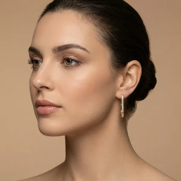 Gold_Sleek_Huggie_Ears_Anti_Tarnish_Earring_For_Women