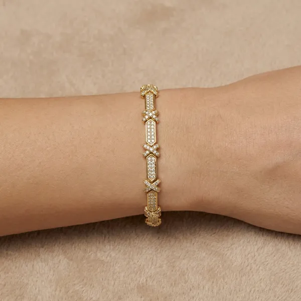Gold_And_Silver_Infinity_Pave_Chain_Anti_Tarnish_Bracelet_For_Women