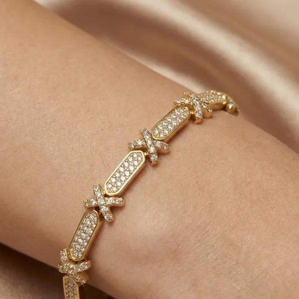Gold_And_Silver_Infinity_Pave_Chain_Anti_Tarnish_Bracelet_For_Women
