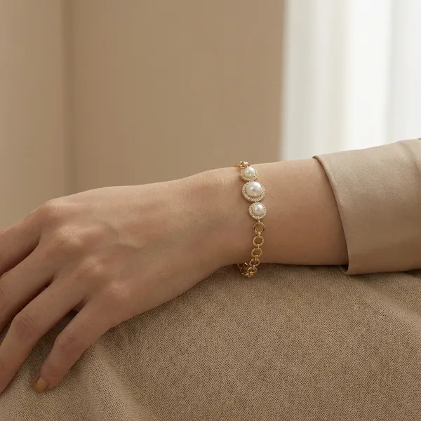 White_Gold_Dainty_Pearl_Anti_Tarnish_Bracelet_For_Women