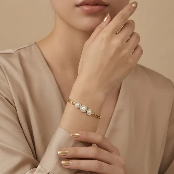 White_Gold_Dainty_Pearl_Anti_Tarnish_Bracelet_For_Women