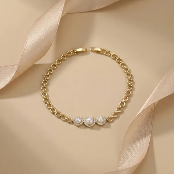 White_Gold_Dainty_Pearl_Anti_Tarnish_Bracelet_For_Women