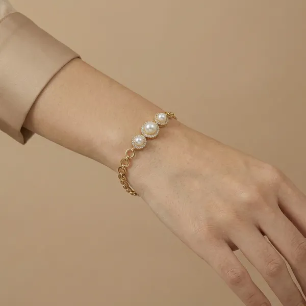 White_Gold_Dainty_Pearl_Anti_Tarnish_Bracelet_For_Women