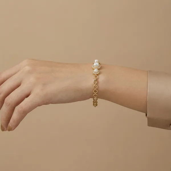 White_Gold_Dainty_Pearl_Anti_Tarnish_Bracelet_For_Women