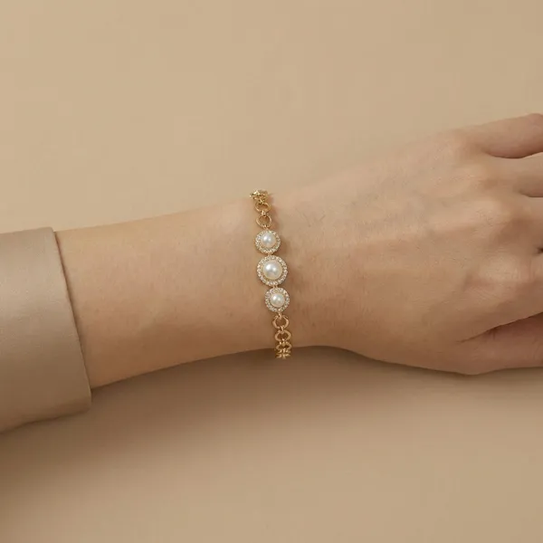 White_Gold_Dainty_Pearl_Anti_Tarnish_Bracelet_For_Women