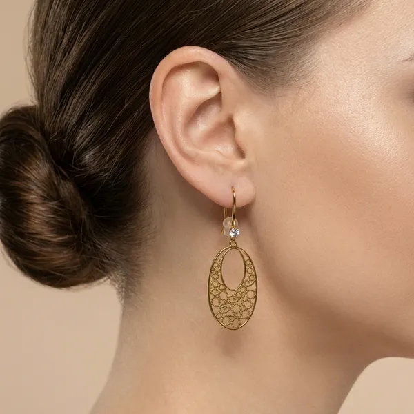 Gold_Filigree_Oval_Drop_Ears_Anti_Tarnish_Earring_For_Women