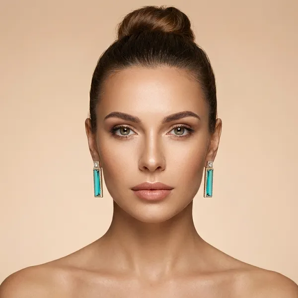 Emerald_Green_Long_Baguette_Drop_Ears_Anti_Tarnish_Earring_For_Women
