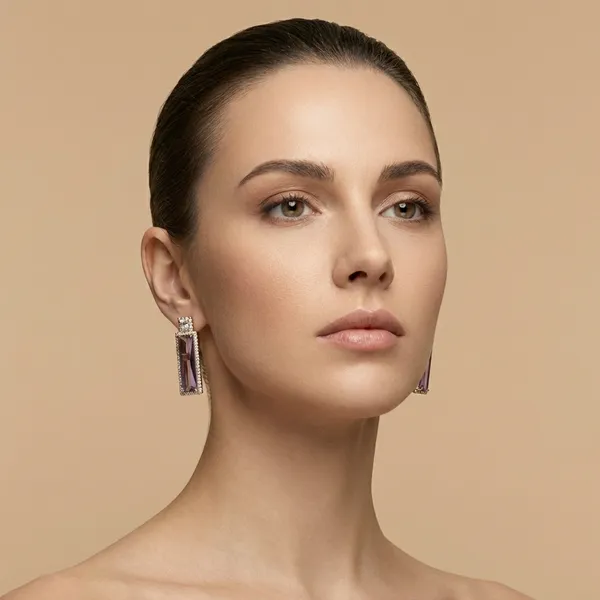 Purple_Baguette_Drop_Ears_Anti_Tarnish_Earring_For_Women