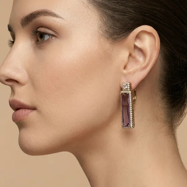 Purple_Baguette_Drop_Ears_Anti_Tarnish_Earring_For_Women