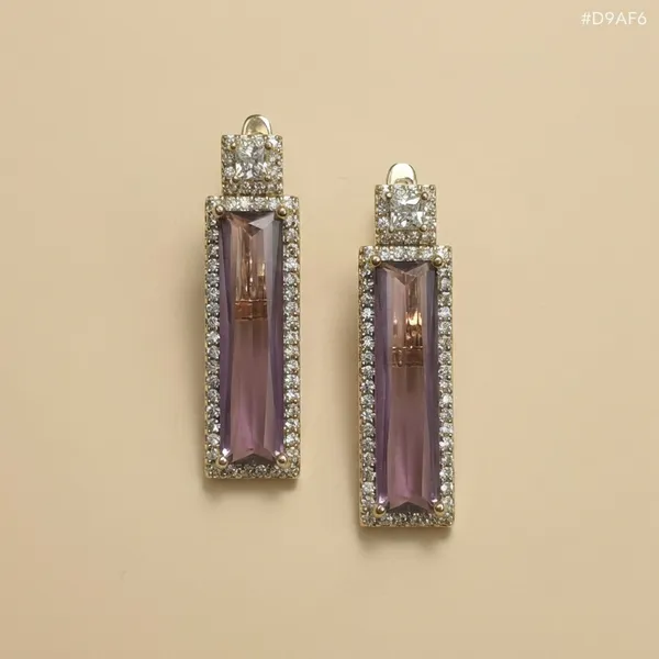 Purple_Baguette_Drop_Ears_Anti_Tarnish_Earring_For_Women