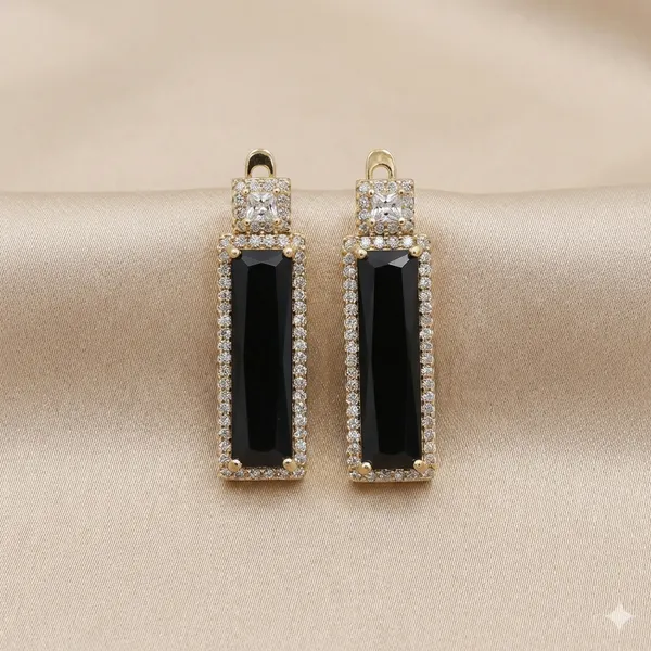Black_Baguette_Crystal_Drop_Ears_Anti_Tarnish_Earring_For_Women