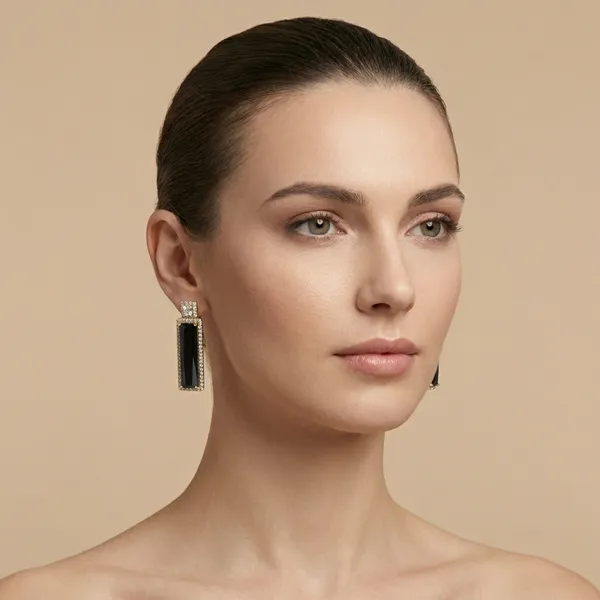 Black_Baguette_Crystal_Drop_Ears_Anti_Tarnish_Earring_For_Women
