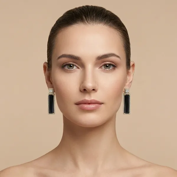 Black_Baguette_Crystal_Drop_Ears_Anti_Tarnish_Earring_For_Women