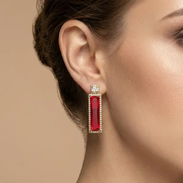 Red_Ruby_Baguette_Crystal_Drop_Ears_Anti_Tarnish_Earring_For_Women