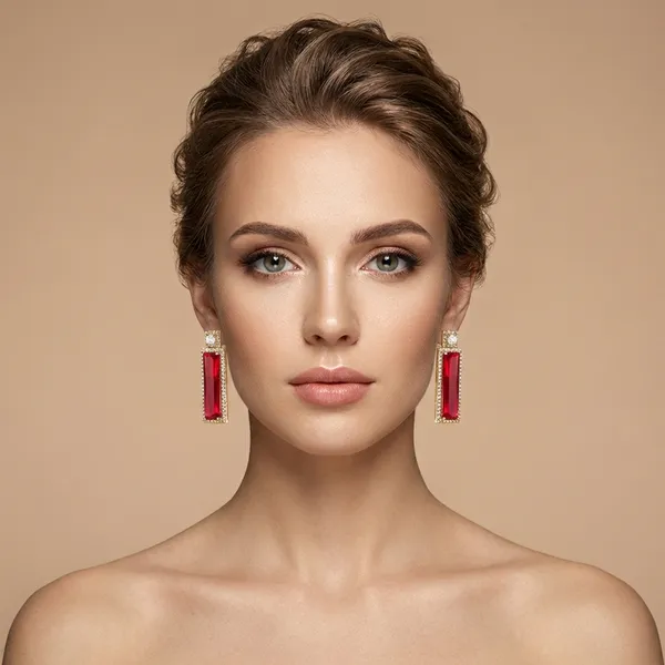 Red_Ruby_Baguette_Crystal_Drop_Ears_Anti_Tarnish_Earring_For_Women
